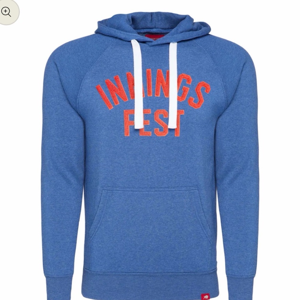 Blue 'Innings Fest' Pullover Hoodie